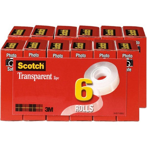 Scotch Transparent Tape - 3/4"W (MMM6006PKBD) View Product Image