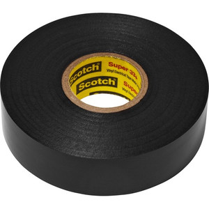 3M Electrical Scotch Tape, 10RL/CT, Black (MMM6132BA10) View Product Image
