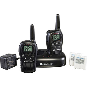 Midland LXT500VP3 Two-way Radio - 22 Radio Channels - 22 GMRS/FRS - Upto 126720 ft - Auto Squelch, Keypad Lock, Silent Operation - Water Resistant Product Image 
