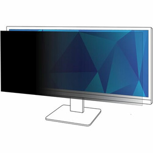 3M Privacy Filter for 38in Monitor, 21:9, PF380W2B Black, Matte - For 38" Widescreen LCD Monitor - 21:9 - Scratch Resistant, Fingerprint Resistant, Dust Resistant - Anti-glare Product Image 