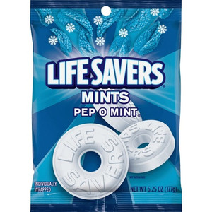 Wrigley Life Savers Peppermint Hard Candies - Peppermint - Individually Wrapped - 6.25 oz Product Image 