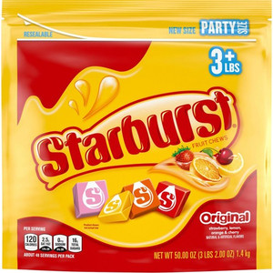 Starburst Fruit Chews Party Size Bag (MRS28086) View Product Image