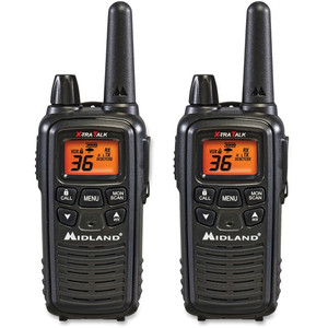 Midland LXT600VP3 Two-Way Radio - 36 Radio Channels - 22 GMRS/FRS - Upto 158400 ft - 121 Total Privacy Codes - Hands-free, Silent Operation Product Image 