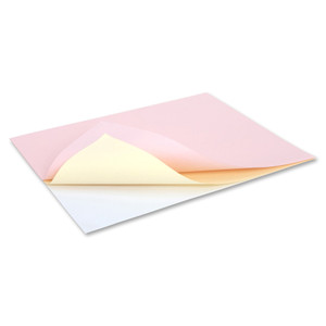 NCR Paper Xero/Form II Laser, Inkjet Carbonless Paper - Pink, Canary, Bright White (NCR4643) View Product Image