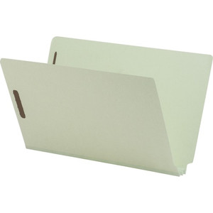 Nature Saver Legal Recycled End Tab File Folder - 8 1/2" x 14" - 2" Expansion - 2" for Folder - 25 pt. - Pressboard Product Image 