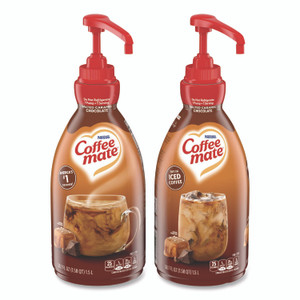 Coffee mate Liquid Creamer Pump Bottle, Salted Caramel Chocolate, 1.5 L Pump Bottle, 2/Carton View Product Image