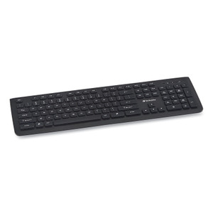 Verbatim Wireless Slim Keyboard, 103 Keys, Black (VER99793) View Product Image
