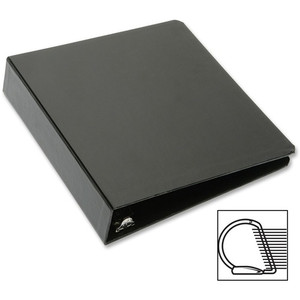 SKILCRAFT D-Ring Binder, 2" Capacity, Recycled,11"x8-1/2", Black (NSN5799317) View Product Image
