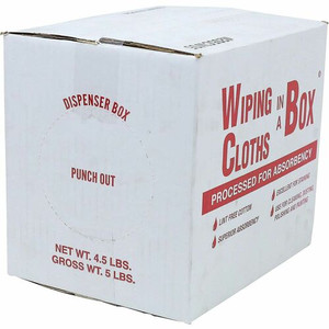 Office Snax Multipurpose Cotton Wiping Cloths - For Multipurpose - Lint-free, Absorbent, Washable, Reusable - White, Red Product Image 