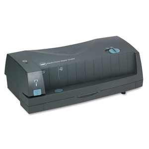 GBC 24-Sheet 3230ST Electric Two- to Three-Hole Adjustable Punch/Stapler, 9/32" Holes, Gray View Product Image