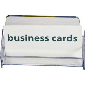 Officemate Business Card Holder, Holds Up to 50 Cards, Clear (97832) View Product Image