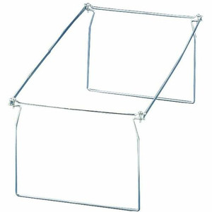 Officemate Hanging Folder Frames - Letter - 24" to 27" Long - Steel - Stainless Steel Product Image 