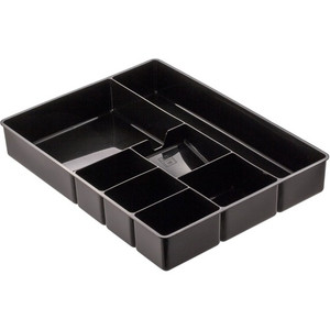 Officemate Deep Desk Drawer Tray - 7 Compartment(s) - 2.25" Height x 11.50" Width x 15.13" Length - Black Product Image 