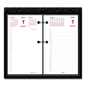 Brownline Daily Calendar Pad Refill, 6 x 3.5, White/Burgundy/Gray Sheets, 12-Month (Jan to Dec): 2024 View Product Image