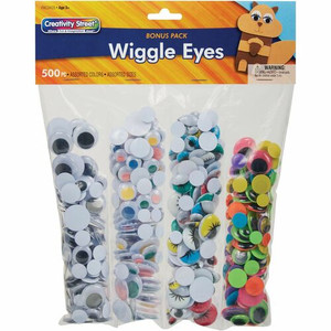 Creativity Street Wiggle Eyes Assortment - Craft - 500 Piece(s) - Assorted Product Image 