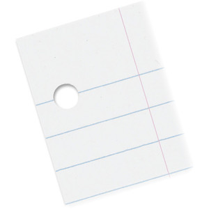 Pacon Composition Paper,3HP,3/8" Ruling,8-1/2"x11",500/RM,White (PAC2402) View Product Image