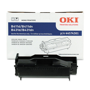 Oki 44574301 Drum Unit, 30,000 Page-Yield, Black (OKI44574301) View Product Image