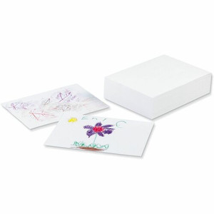 Ecology Recycled Medium-Weight Drawing Paper - 500 Sheets - Plain - 9" x 12" Sheet Size - White Paper - Acid-free, Chlorine-free Product Image 