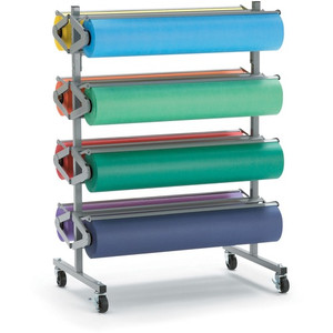 Pacon Art Paper Roll Dispenser, Holds 8, 36"W x 9"Dia, GY (PAC67780) View Product Image