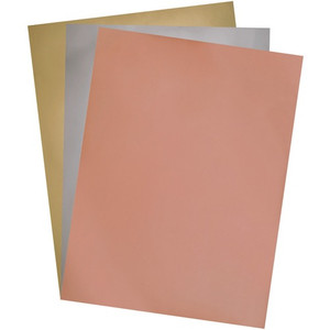 Pacon Board,1-sided Metallic,22"x28",3/PK,Gold/Silver/Rosegold (PACP5395) View Product Image