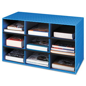 Bankers Box Classroom Literature Sorter, 9 Compartments, 28.25 x 13 x 16, Blue (FEL3380701) View Product Image