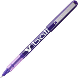 Pilot Vball Liquid Ink Pens - 0.5 mm Fine Pen Point - Purple Ink - Purple Barrel Product Image 