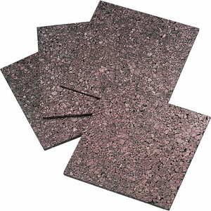 Quartet Frameless Modular Dark Cork Tiles - 12" Board Height x 12" Board Width - Brown Cork Surface - Self-stick, Self-healing Product Image 