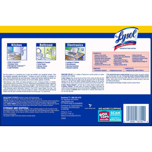 Reckitt Benckiser Disinfecting Wipes, 80/Canister, 4/PK, White (RAC90641) View Product Image