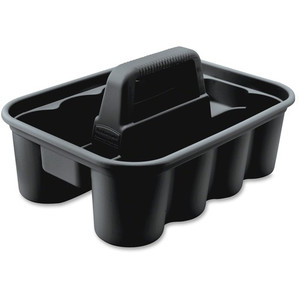 Rubbermaid Commercial Products Carry Caddy, Heavy-duty, 15"x10-9/10"x7-2/5", 6/CT, Black (RCP315488BLACT) View Product Image