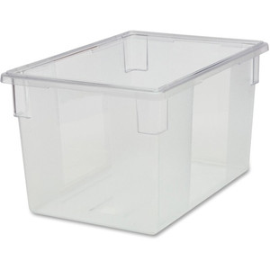Rubbermaid Commercial Products Food Box, No Lid, Poly, 21.5 Gallon, 26"x18"x15", 6/CT, CL (RCP3301CLECT) View Product Image