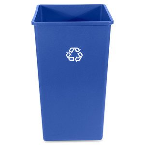 Rubbermaid Commercial Products Recycling Container,Square,50Gal,19-1/2"x19-1/2"x34-1/3",BE (RCP395973BE) View Product Image