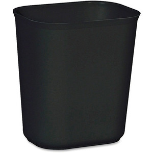 Rubbermaid Commercial Products Wastebasket,Fire-resist,14Qt,8-1/4"x11-1/8"x12-1/4",6/CT,BK (RCP254100BKCT) View Product Image