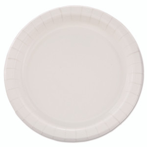 SOLO Bare Eco-Forward Clay-Coated Paper Dinnerware, ProPlanet Seal, Plate, 8.5" dia, White, 125/Pack, 4 Packs/Carton View Product Image