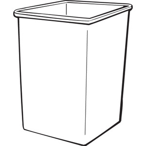 Rubbermaid Commercial Untouchable Square Container (RCP395800BGCT) View Product Image