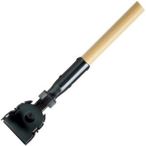 Rubbermaid Commercial Products Dust Mop Handle, Snap-On, 60" Long, Hardwood (RCPM116000000) Product Image