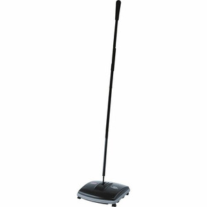 Rubbermaid Commercial Floor/Carpet Sweeper - Nylon Bristle - 6.50" Brush Face - 9.5" Overall Length - Plastic Handle - Gray Product Image 