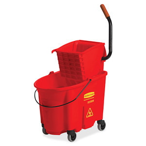 Rubbermaid Commercial Wavebrake 35 Qt Side Press & Wringer (RCP758888RD) View Product Image