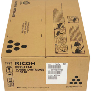 Ricoh Office Products Fax Toner Cartridge For 1900/2000L/2900L,10000 Page Yield,BK (RIC430208) View Product Image