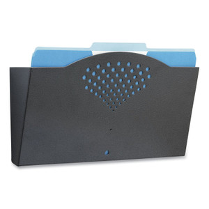 Safco Steel Wall Pocket, Legal Size, 15" x 3" x 9", Black View Product Image