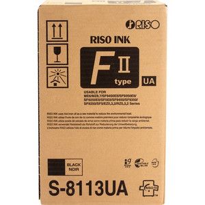 Riso Kagaku Corporation Ink Cartridge, F II Type, f/EZ220/RZ590, 2/CT, Black (RSGS8113U) View Product Image