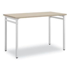 Safco Ready Home Office Desk, 45.5" x 23.5" to 29.5", Beige/White, Ships in 1-3 Business Days (SAF5508WHNA) View Product Image