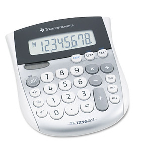 Texas Instruments TI-1795SV Minidesk Calculator, 8-Digit LCD (TEXTI1795SV) View Product Image