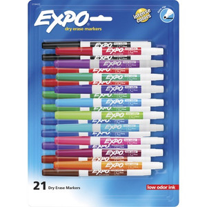 Expo Low-Odor Dry Erase Fine Tip Markers (SAN2138429) View Product Image