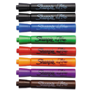 Sharpie Flip Chart Marker, Broad Bullet Tip, Assorted Colors, 8/Set (SAN22480PP) View Product Image