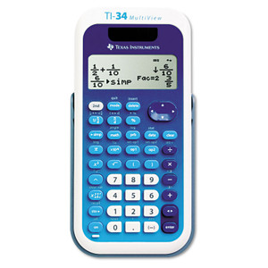 Texas Instruments TI-34 MultiView Scientific Calculator, 16-Digit LCD (TEXTI34MULTIV) View Product Image