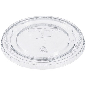 Solo Cup Company Lid, Slotted, Straw, Flat, 1000/CT, Clear (SCC626TS) View Product Image