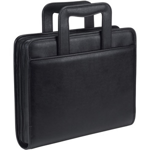 Samsill Zipper Binder,Letter,Retractable Handles,2 Exterior Pckts,BK (SAM15670) View Product Image