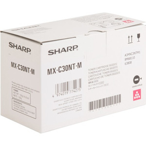 Sharp Toner Cartridge, f/ MX-C300, 6000 Page Yield, MA (SHRMXC30NTM) View Product Image