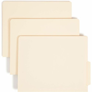 Smead Shelf-Master 1/3 Tab Cut Letter Recycled End Tab File Folder - 8 1/2" x 11" - 3/4" Expansion - End Tab Location - Bottom Tab Position - 11 pt. Product Image 
