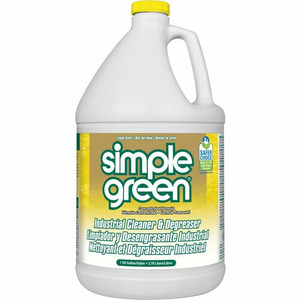 Simple Green Industrial Cleaner/Degreaser - Concentrate - 128 fl oz (4 quart) - Lemon Scent - Non-toxic, VOC-free, Butyl-free, Phosphate-free, Non-abrasive, Non-corrosive, Deodorize, Non-flammable - Lemon Product Image 